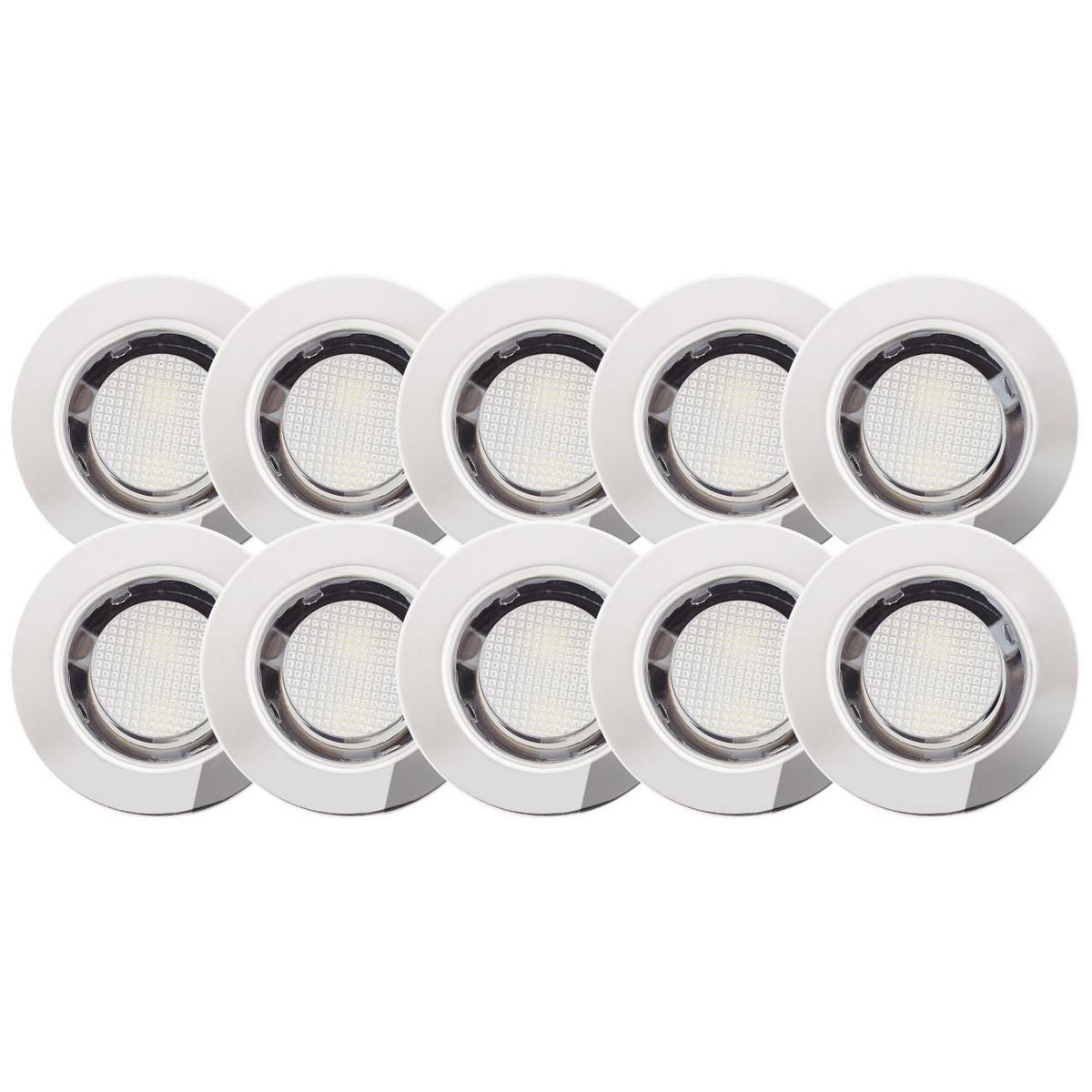 EINBAULEUCHTENSET Cosa G03093/82 - Silberfarben, Metall (3cm) - Brilliant