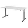 SCHREIBTISCH elektrisch XMST 100/200/74 cm in Grau/Graphitfarben - Graphitfarben/Grau, Holzwerkstoff (100/200/74cm) - bümö