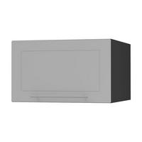 KLAPPHÄNGESCHRANK Kvantum W6B/50 Dust Grey Matt / Schwarz Matt 50 / 59 / 36cm - Schwarz/Grau, Holz/Holzwerkstoff (50/36/59cm) - Feldmann-Wohnen