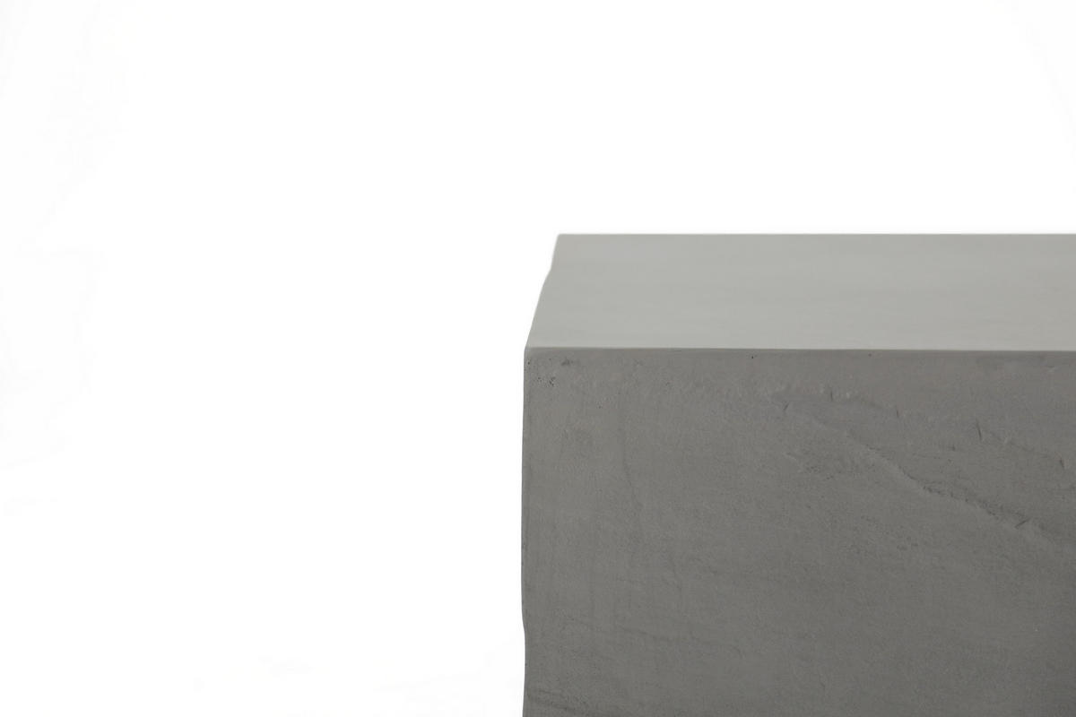 COUCHTISCH COLORADO aus GF-Beton Rechteck, Wetterbeständig, 86x66x36 cm - Grau, Naturmaterialien (86/66/36cm) - Elementi