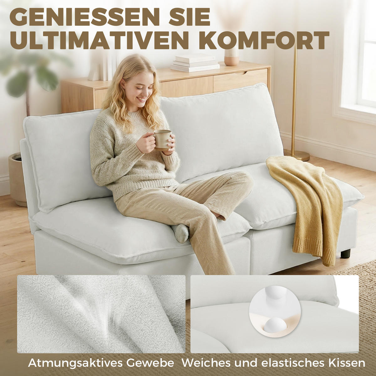 2-SITZER-SOFA Kunstleder Grau - Schwarz/Grau, Kunststoff (85/78/146cm) - HOMCOM