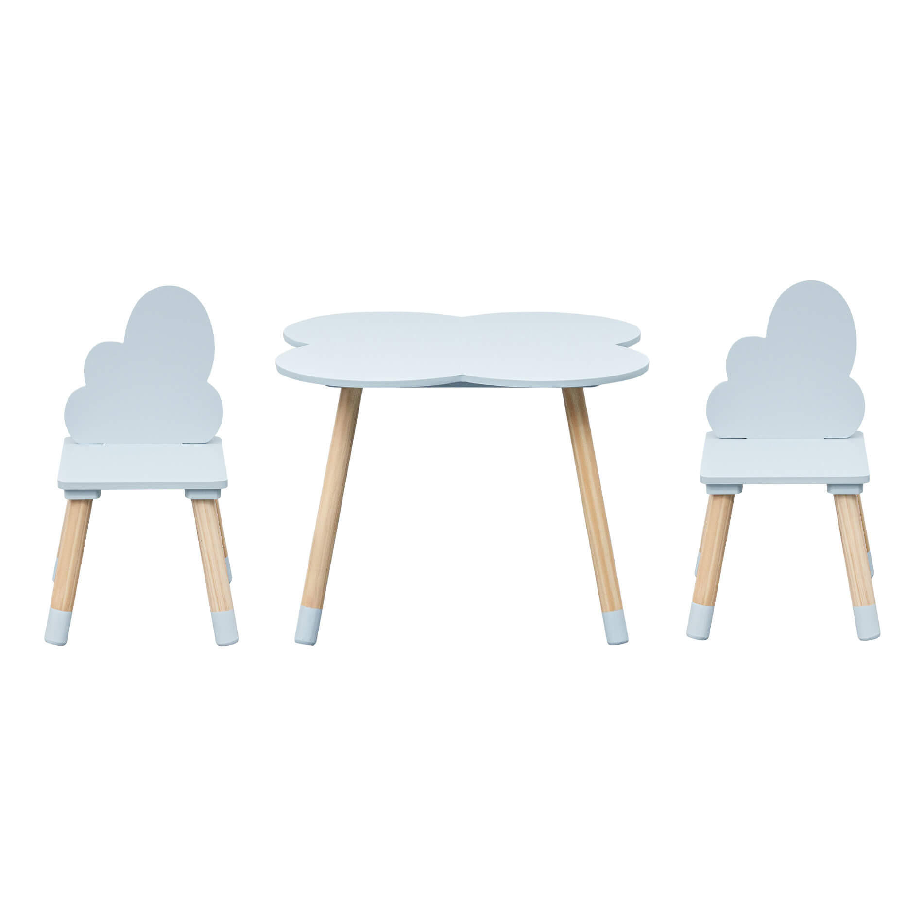 KINDERSITZGRUPPE Hellblau 60/60/44 cm - Hellblau, Holzwerkstoff (60/44/60cm)