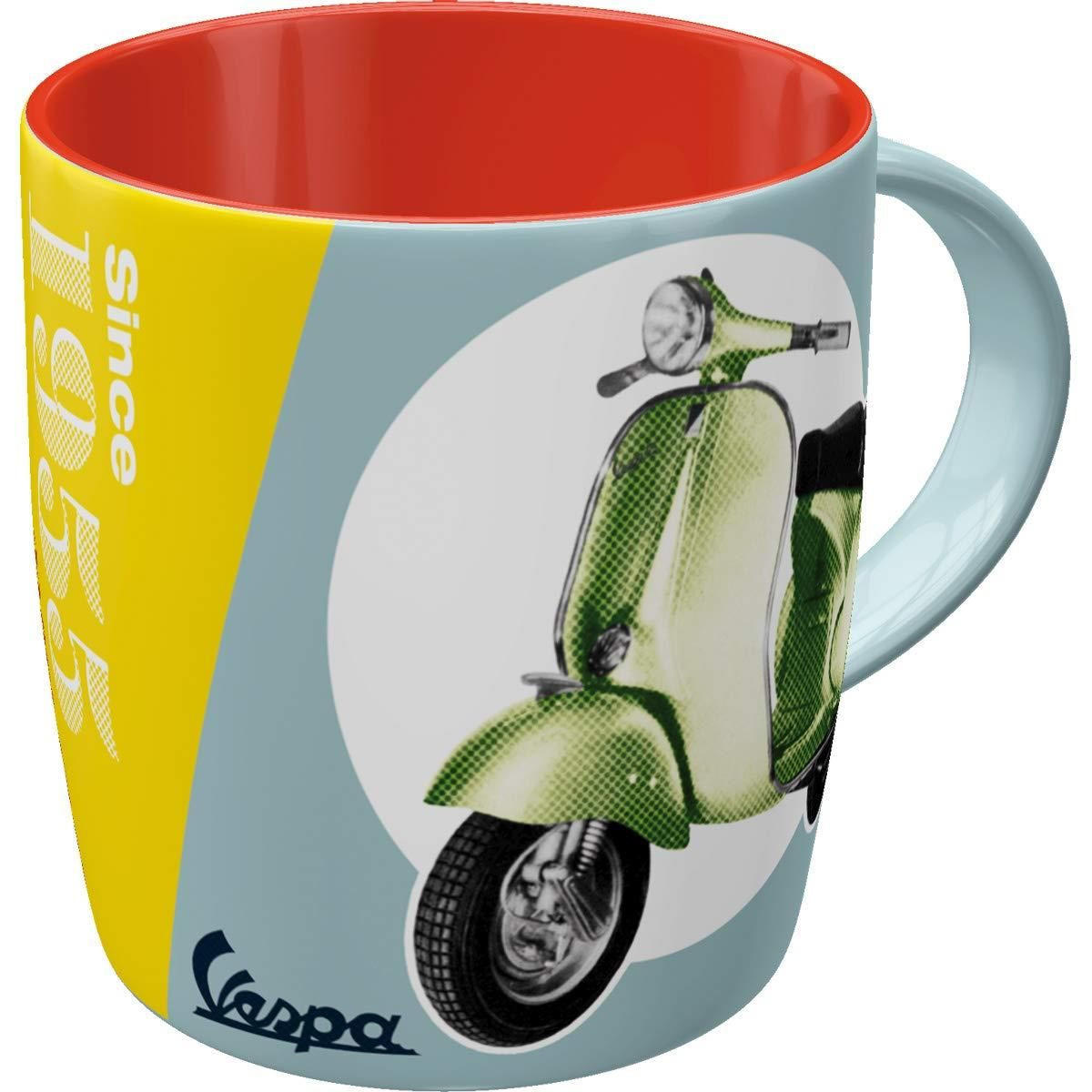 KAFFEETASSE 330 ml Vespa GS 150 Since 1955 - Multicolor, Keramik (0.33L) - Nostalgic-Art