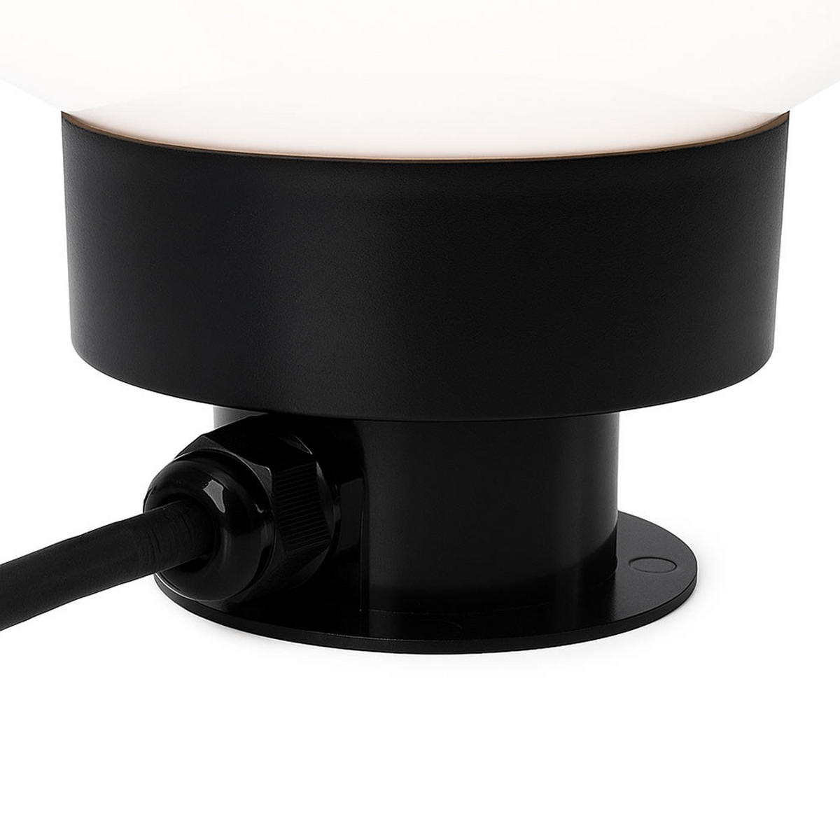 AUSSENLEUCHTE Kugel Weiß mit Erdspieß 4er Set - Weiß, Kunststoff (20/20/51cm)