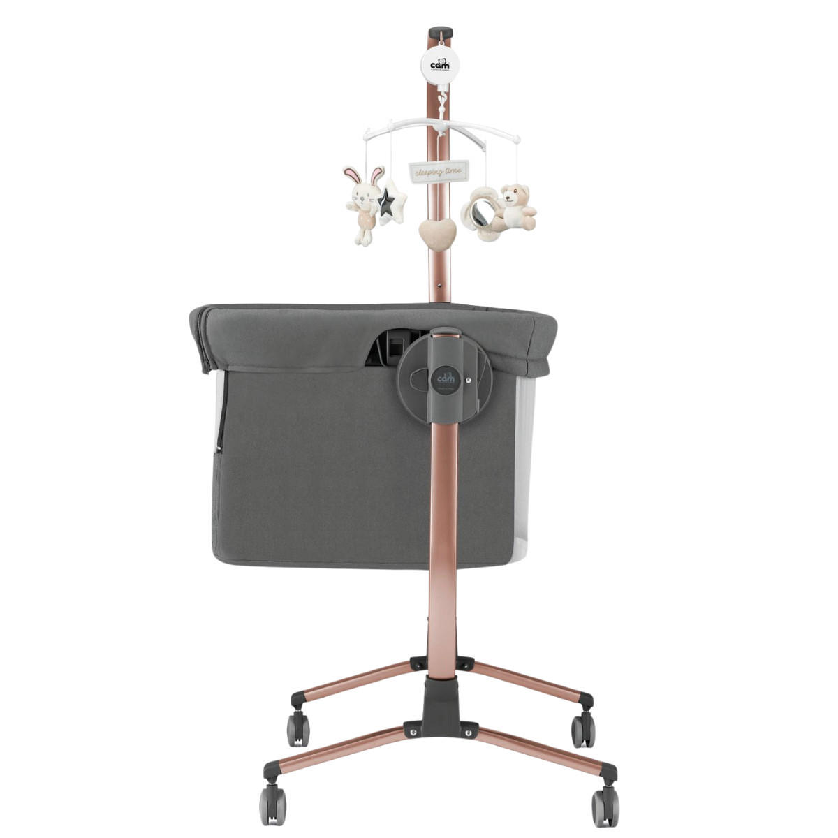 BABY-BEISTELLBETT höhenverstellbar Cullami - Anthrazit, Kunststoff/Textil - Cam il Mondo del Bambino S.p.A.