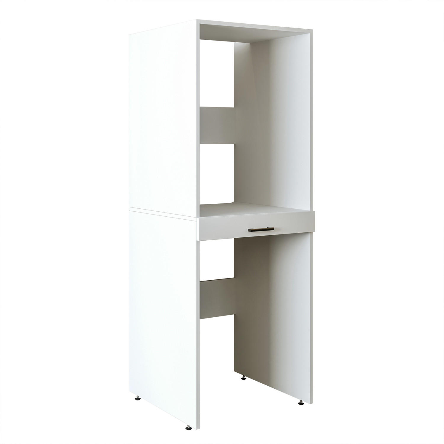 WASCHMASCHINENSCHRANK DUO-I 67cm Breit, 184cm Hoch - Weiß, Holzwerkstoff (67/184/67cm)