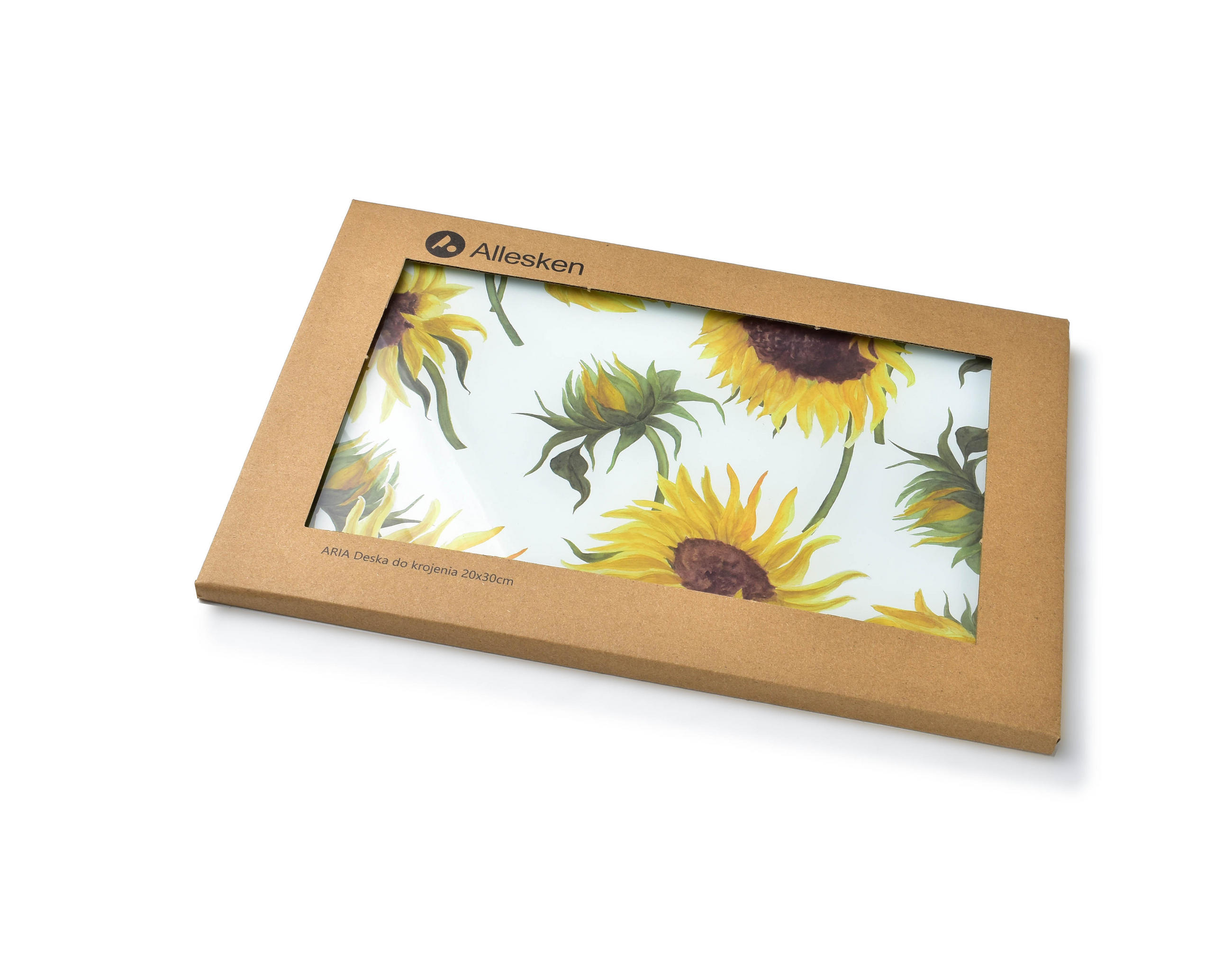 SCHNEIDEBRETT Aria Gelb 30/20/2 cm Glas - Gelb, Glas (20/30cm) - Mondex