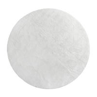 TEPPICH Kurzflor waschbar Einfarbig Wohnzimmer schmutzabweisend Weiß Rund 160D - Weiß, Textil (160/160cm) - KADIMA DESIGN