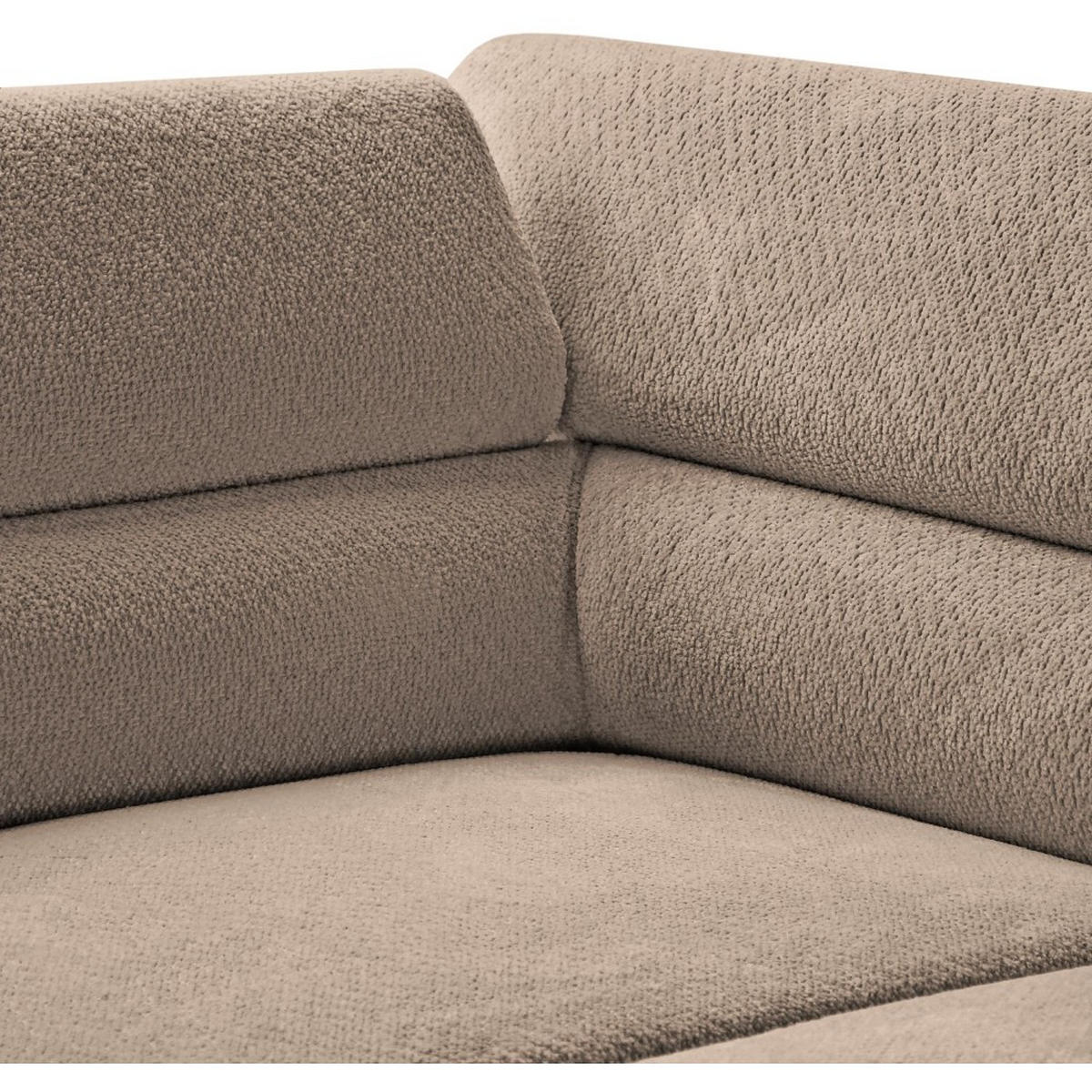ECKSCHLAFSOFA Mellow mit Bettkasten, Hellbraun, links - Hellbraun/Schwarz, Textil (270/205cm) - Beautysofa