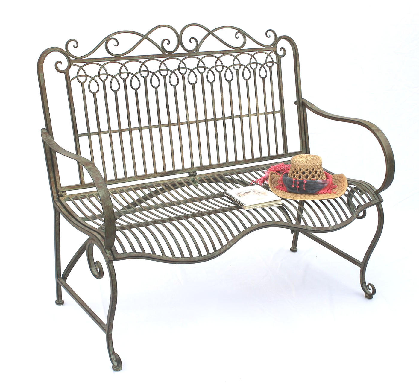 DanDiBo Gartenbank Grün 50x98x110 cm