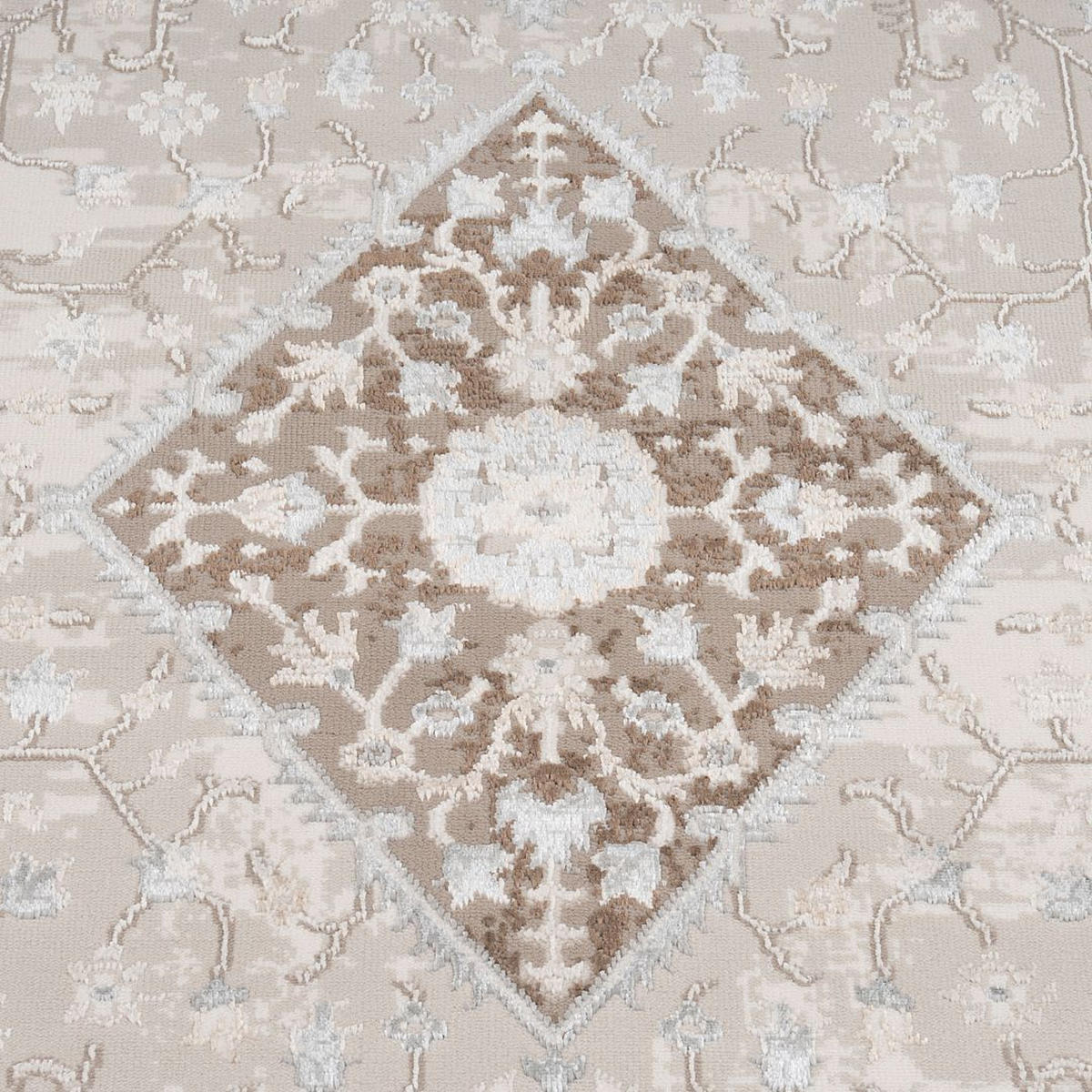 VINTAGE-TEPPICH Antares Artha Beige - Beige, Textil (119/170cm) - Kukoon Rugs