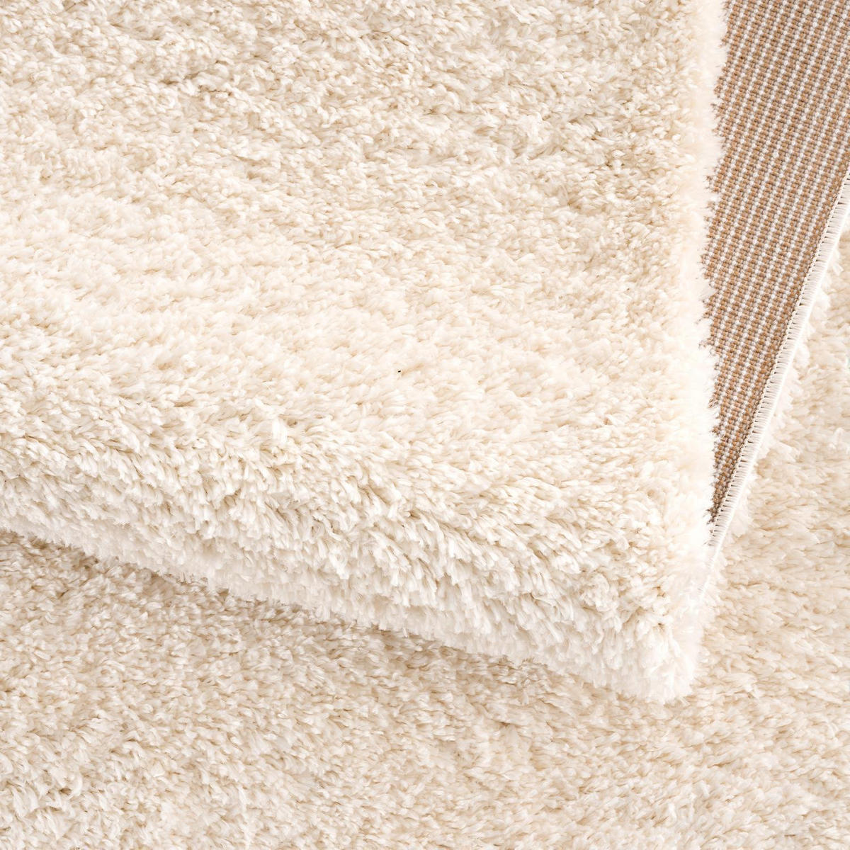 HOCHFLOR-TEPPICH Shaggy Pulpy 100 Creme 160 cm Rund - Creme, Textil (160/160cm) - carpet city