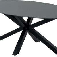 GARTENTISCH Crest - Schwarz - 180/100/73 cm - Schwarz, Glas (180/100/73cm) - Lesli Living