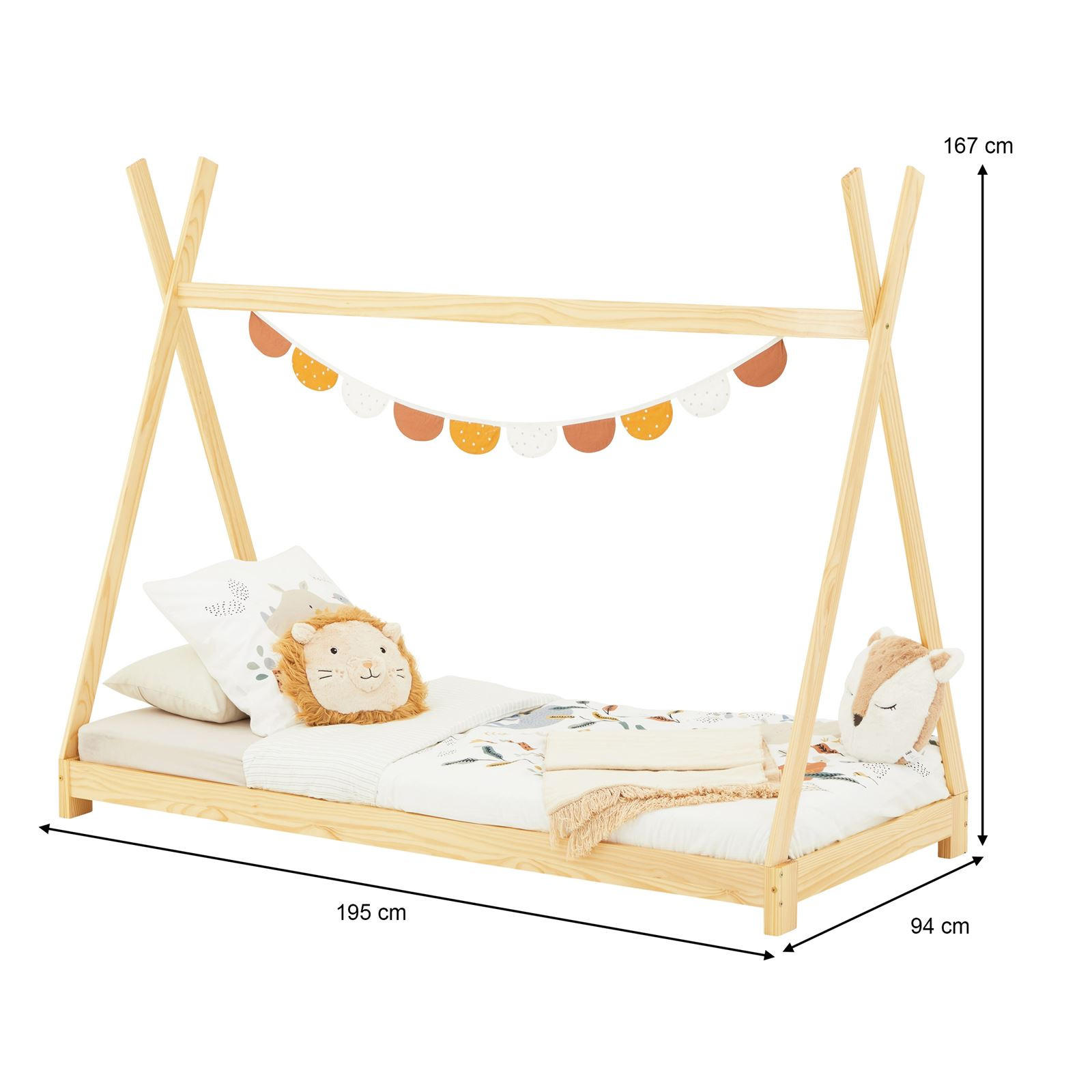 Idimex Tipibett Natur 90x190 cm