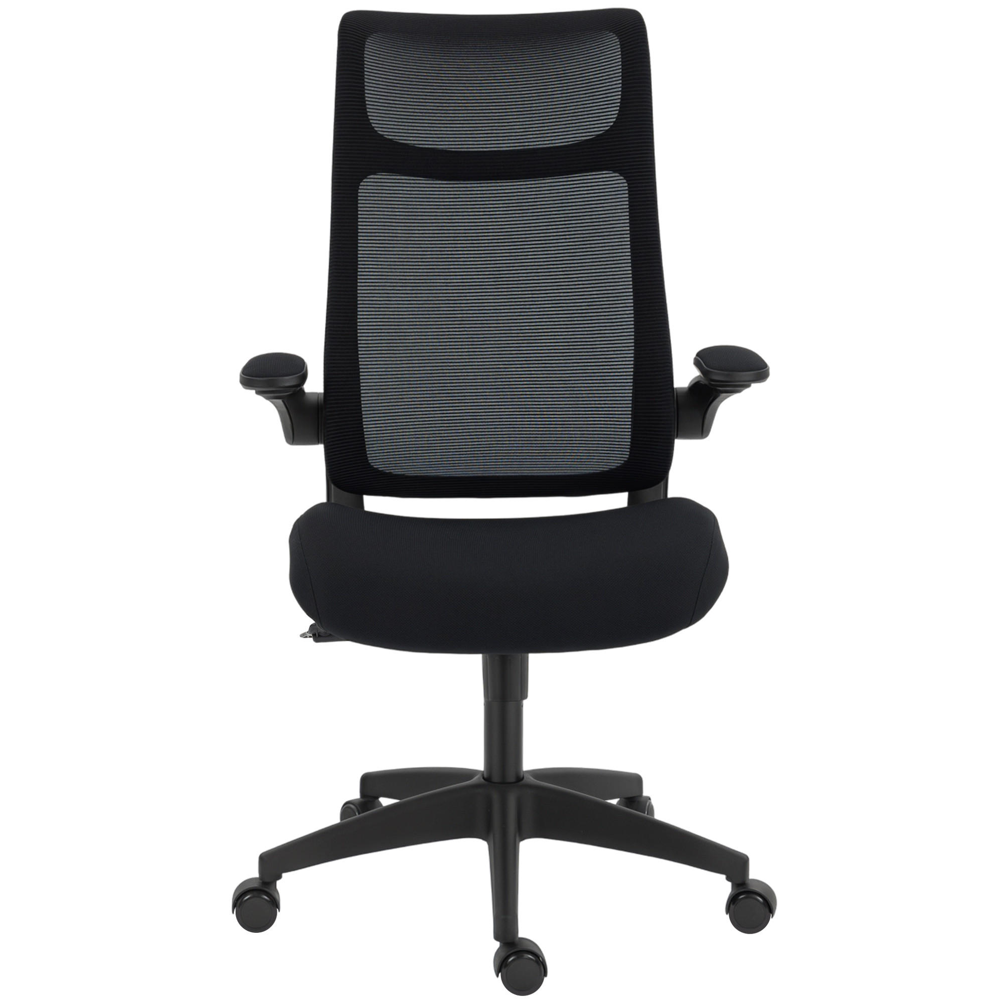 BÜROSTUHL Schwarz Polyester, Kunststoff 65xx64x118 xm - Schwarz, Kunststoff (64/118/65cm) - DESIGN IN