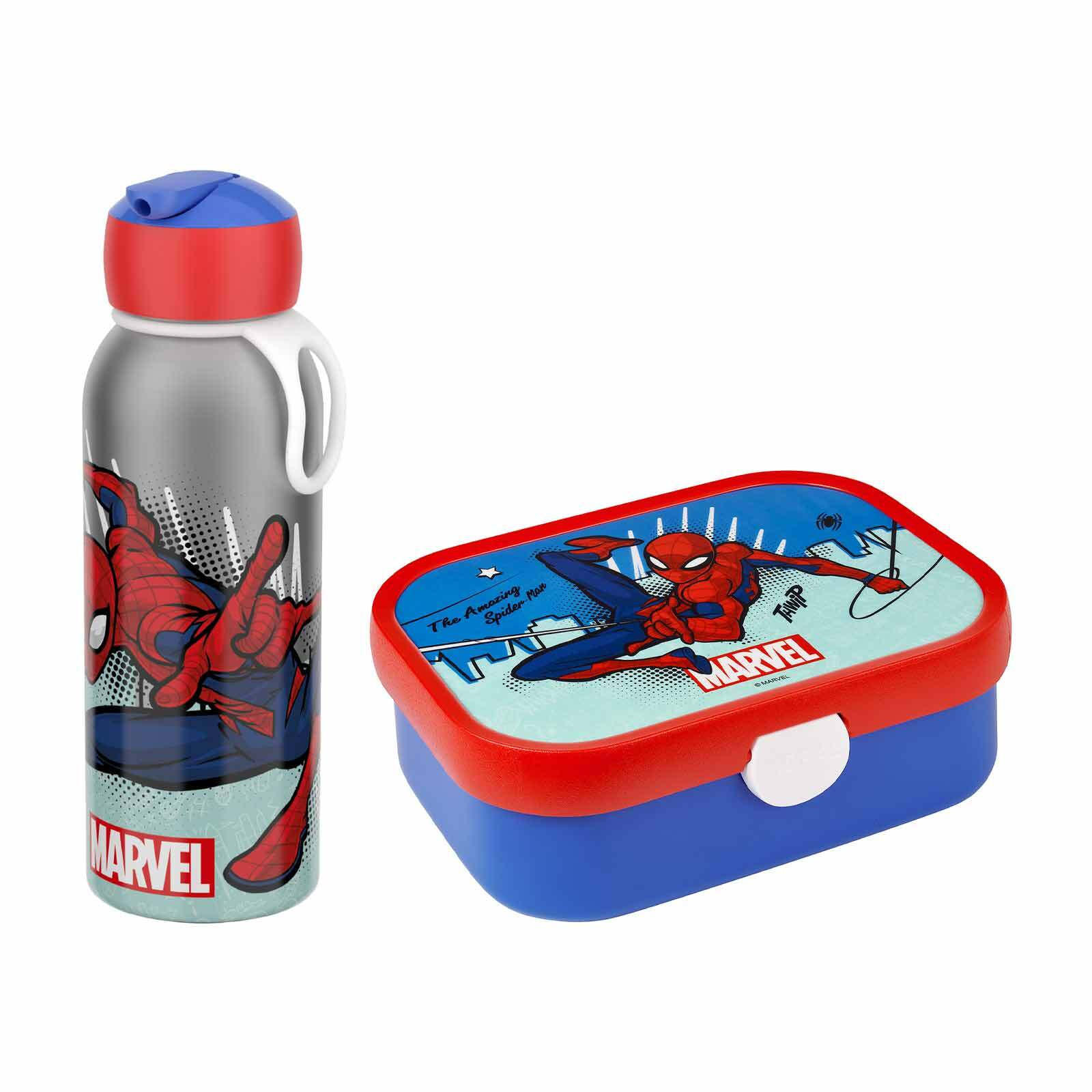 LUNCHSET MIT THERMOFLASCHE Campus Spiderman 2er Set - Blau/Rot, Kunststoff (1/1/1cm) - Mepal