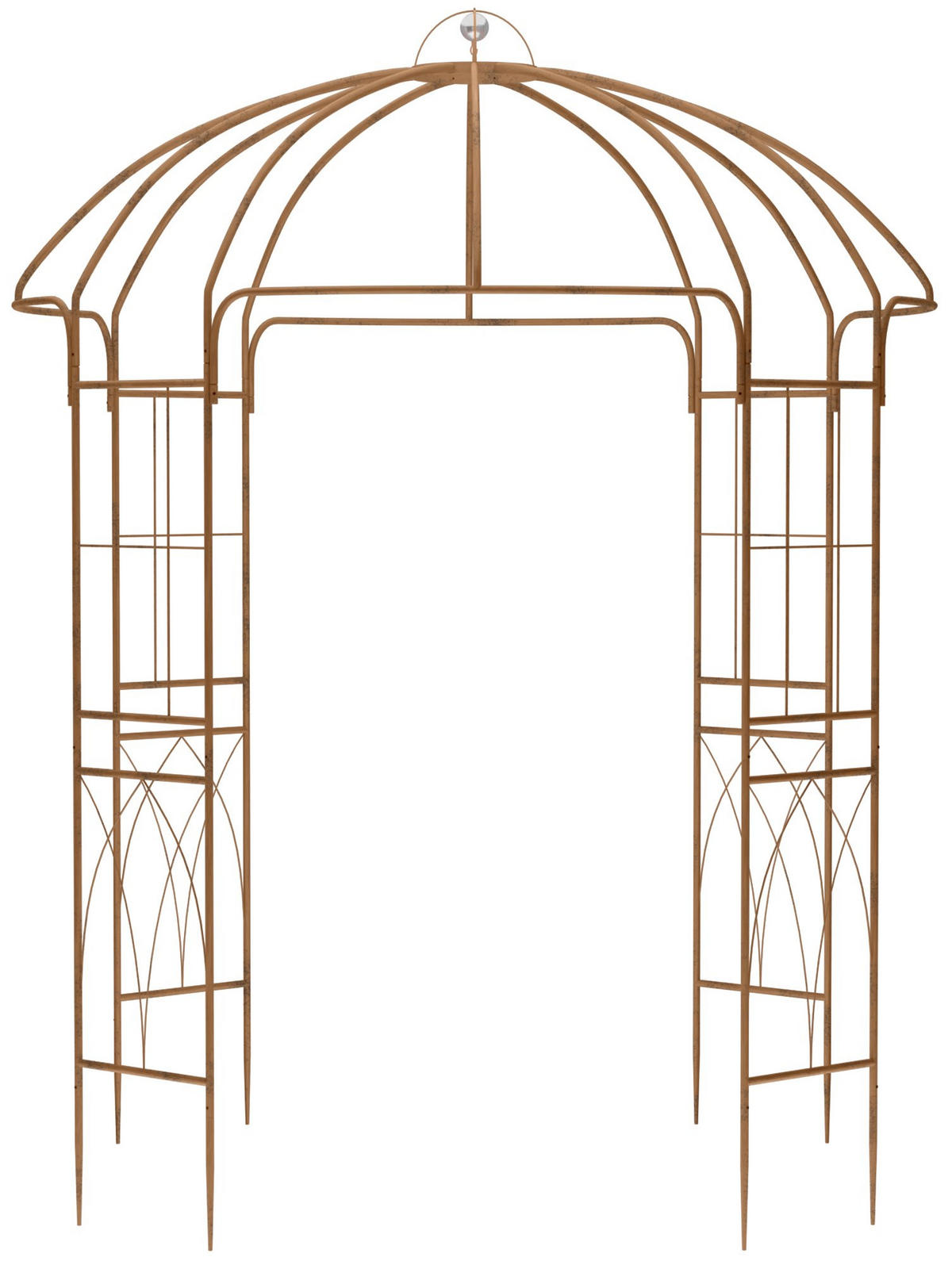 PAVILLON 200/200/270 cm Metall Braun - Braun, Metall (200/270/200cm) - CLP