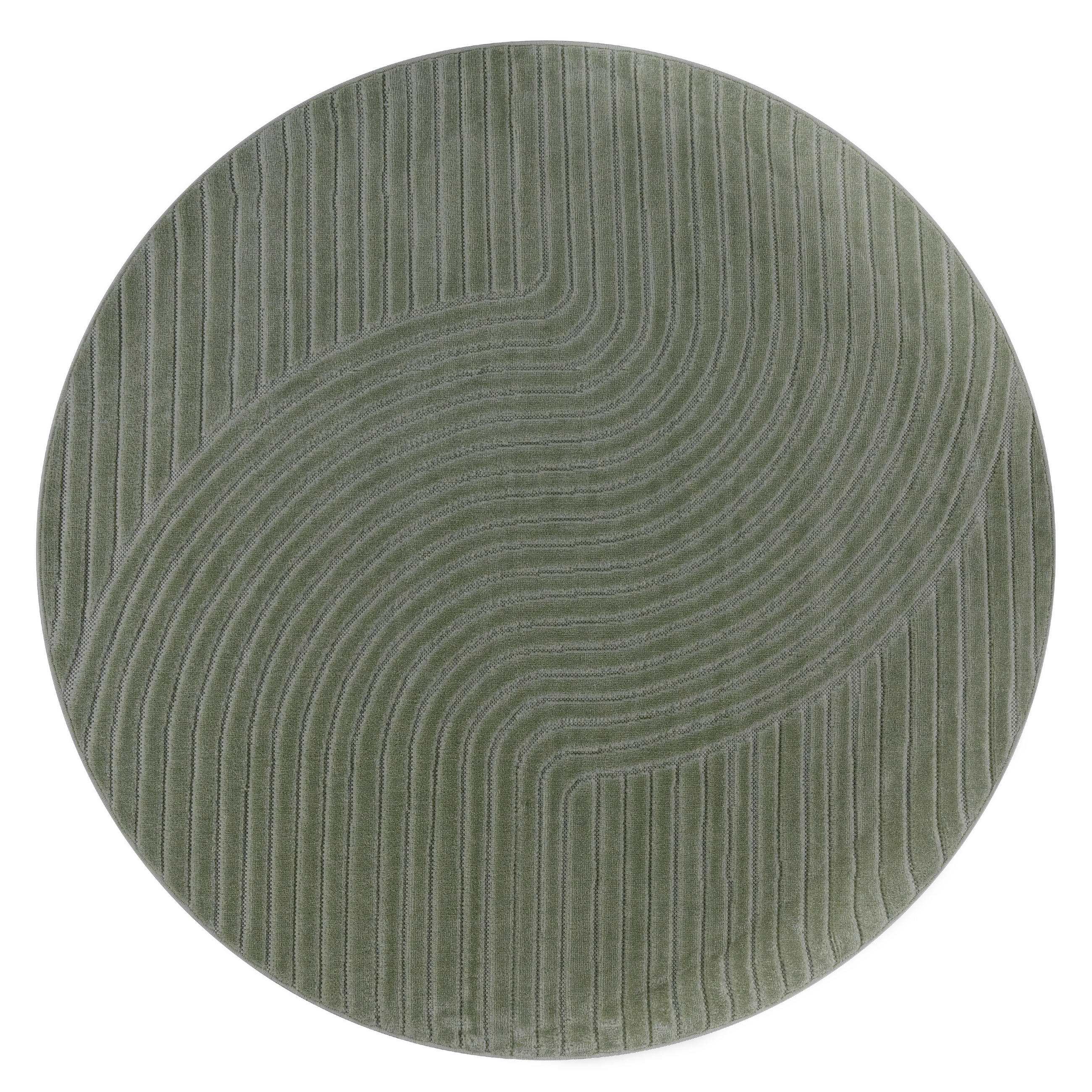 OUTDOORTEPPICH 160/160 cm Cotton 233 - Grün, Textil (160/160cm) - Paco Home