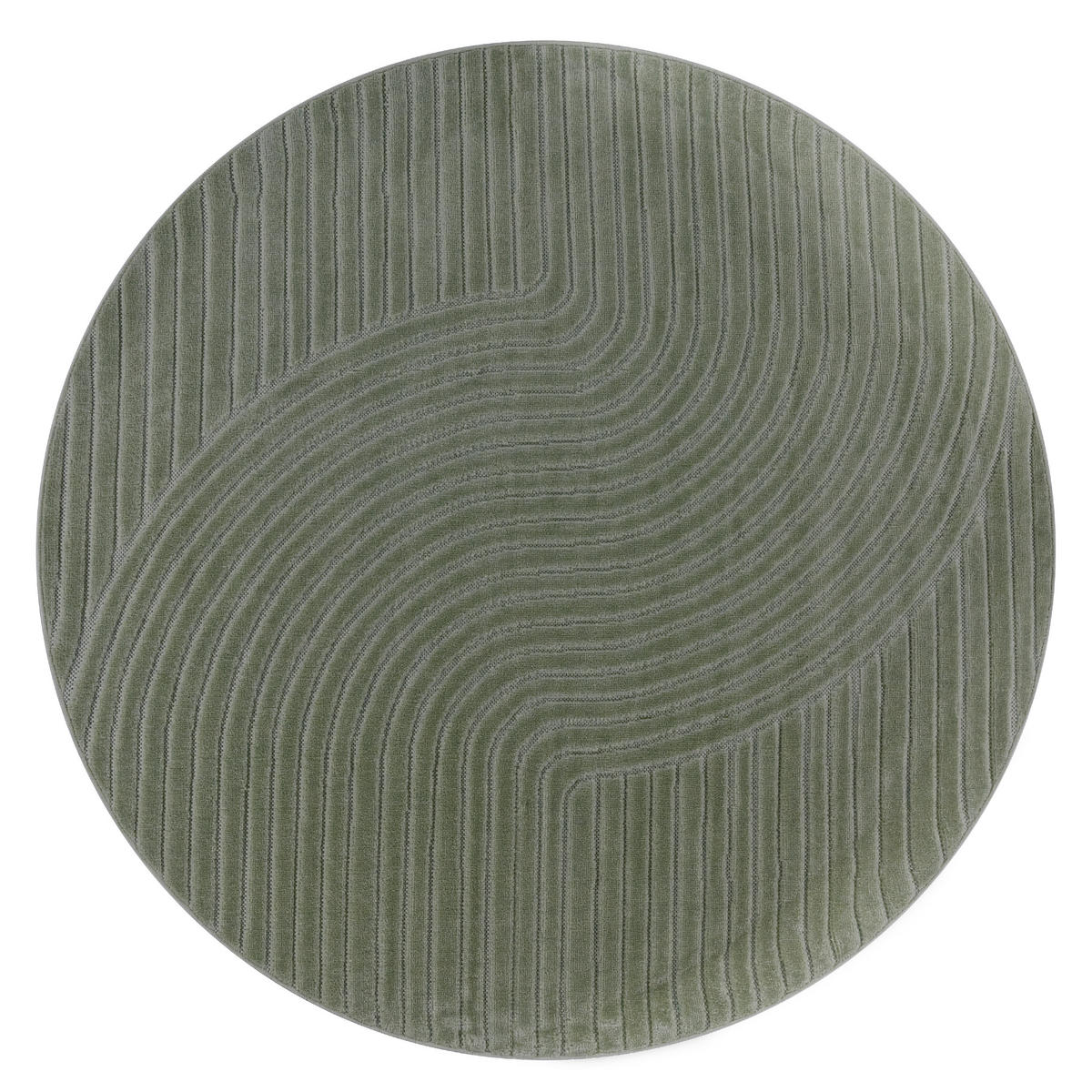 OUTDOORTEPPICH 160/160 cm Cotton 233 - Grün, Textil (160/160cm) - Paco Home