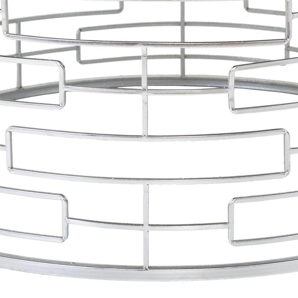 BANK aus Metal D92x47 cm - Silberfarben, Metall (91.5/47/91.5cm) - Wanderlust