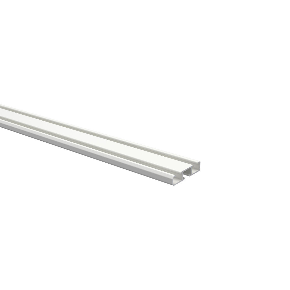 GARDINENSCHIENE Slimline 100 cm, 1-/2-läufig Weiß - Weiß, Metall (4/1.1/100cm) - INTERDECO