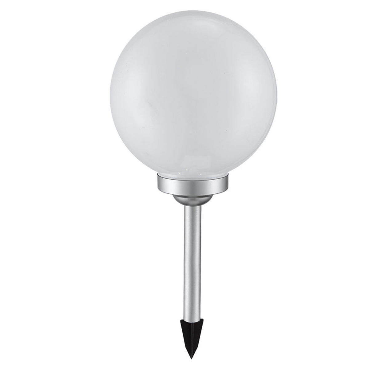 LED AUSSENLEUCHTE Kugel Kunststoff Weiß - Weiß, Kunststoff (30/30/66.5cm)