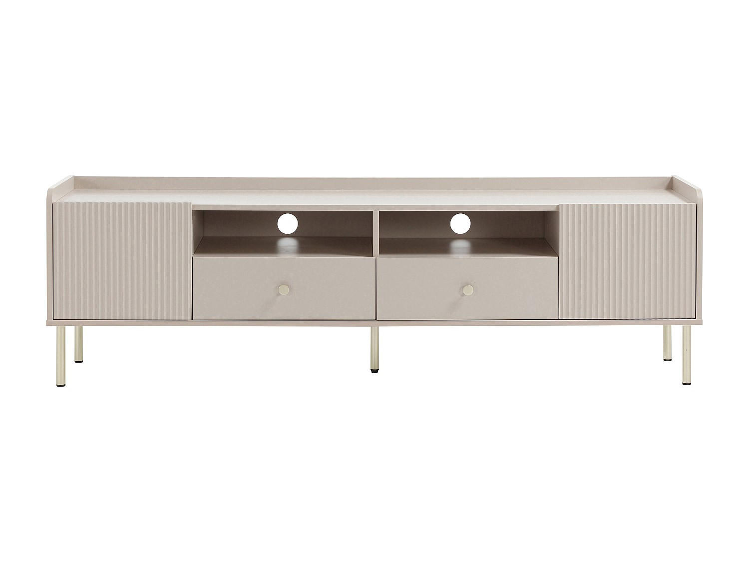 TV-BOARD - 180 cm x 40 cm - holz - beige Lunaor - Beige, Holz/Metall (180/54/40cm) - Vente-Unique