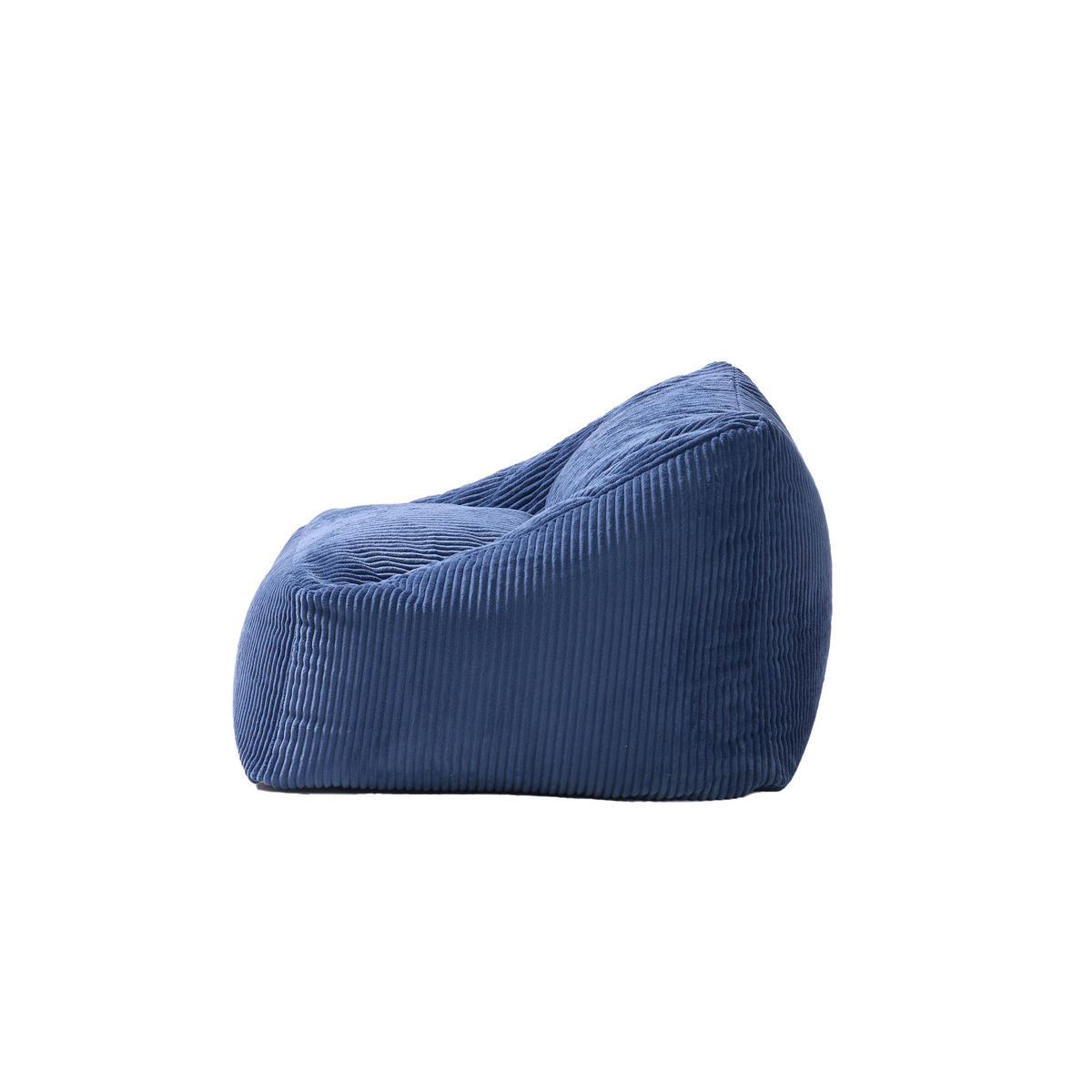 POUF kord Blau - Blau, Textil (55/44/55cm) - Nordlys
