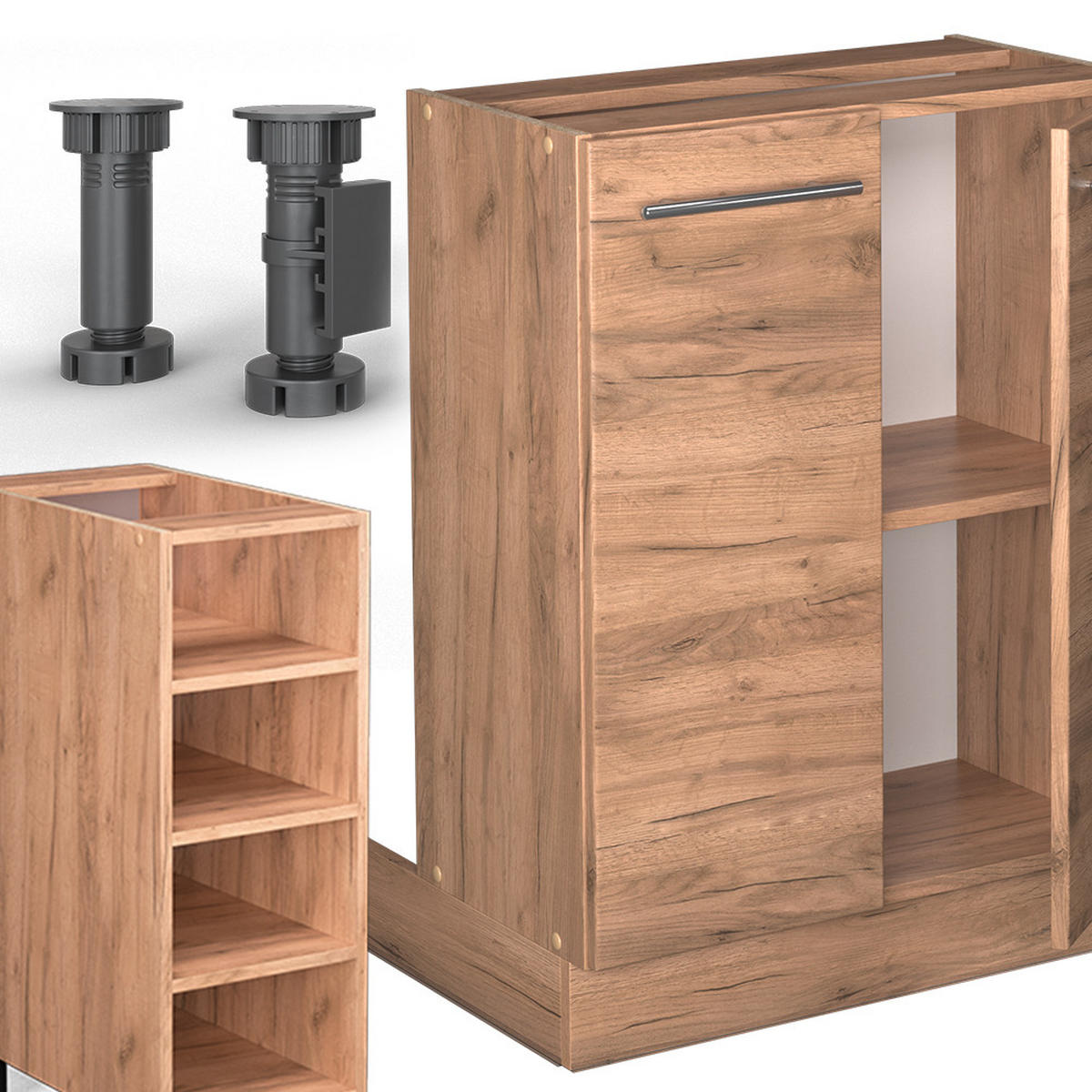 KUCHYŇSKÝ OSTROV Fame-Line Zlatý mocný dub - medově dubová, kompozitní dřevo (90/82/60cm) - Vicco