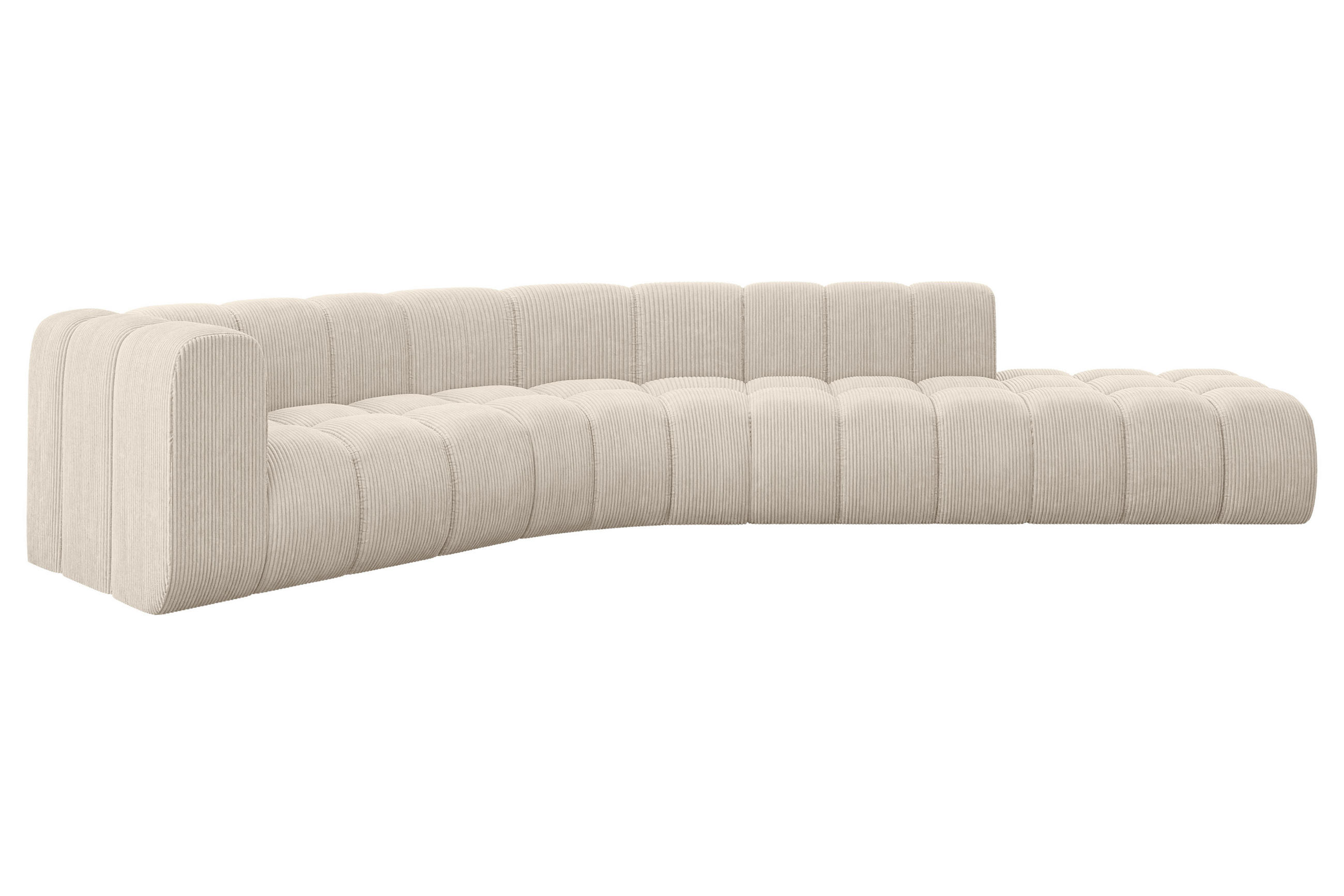 ECKSOFA modulares Sofa Tilmo-L1 - 399x194x70 cm Beige - Beige, Holzwerkstoff/Textil (399/194cm) - ALTDECOR