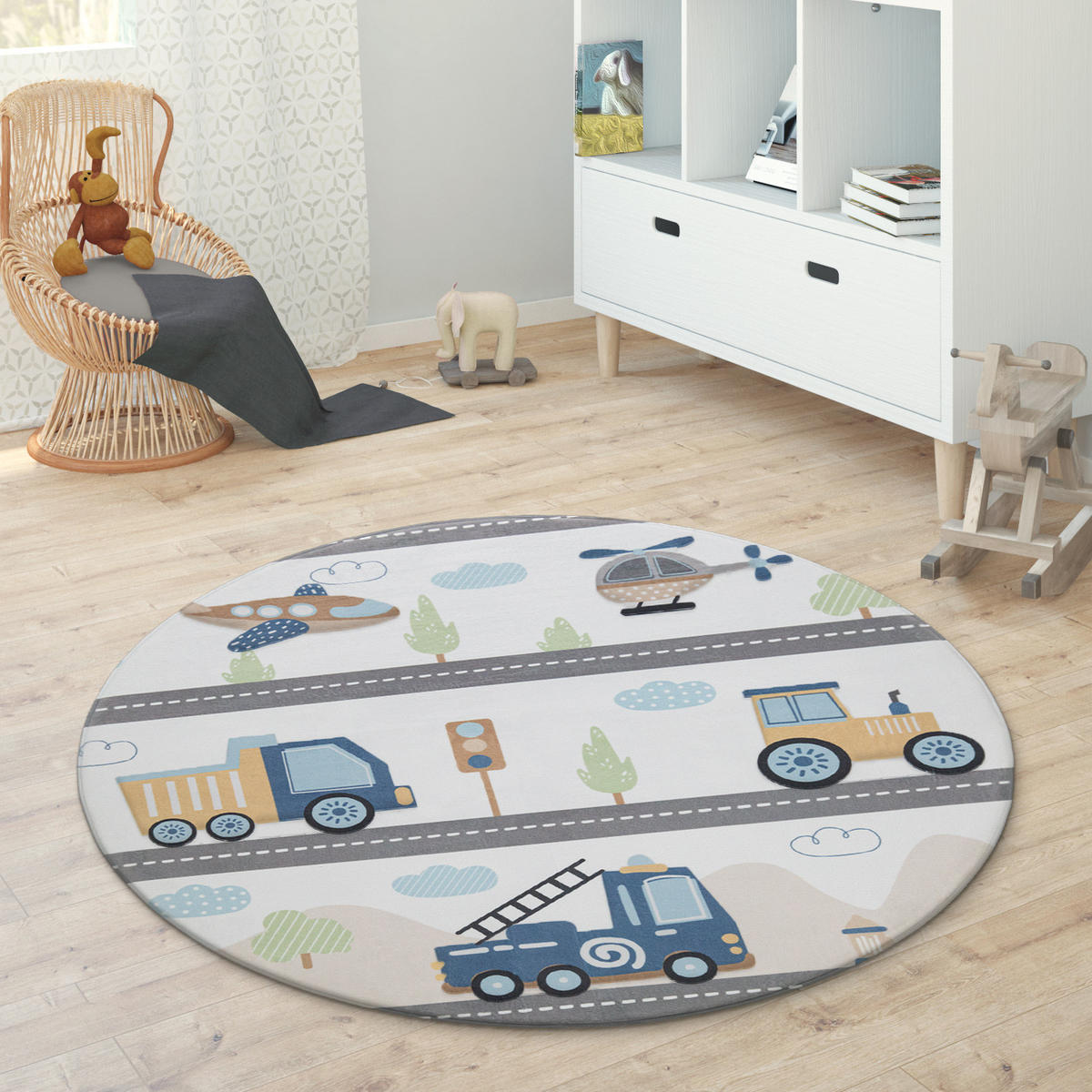 KINDERTEPPICH 80/80 cm Chicos 561 - Multicolor, Textil (80/80cm) - Paco Home
