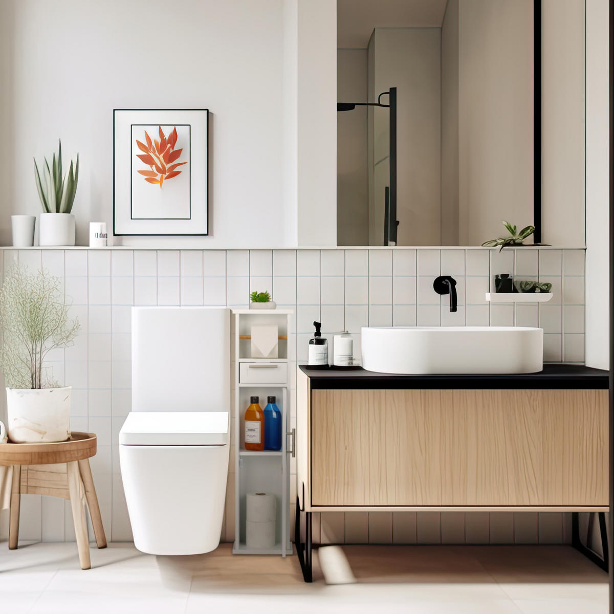 TOILETTENPAPIERHALTER - Weiß, Holz/Holzwerkstoff (22/87.5/17.5cm) - Relaxdays