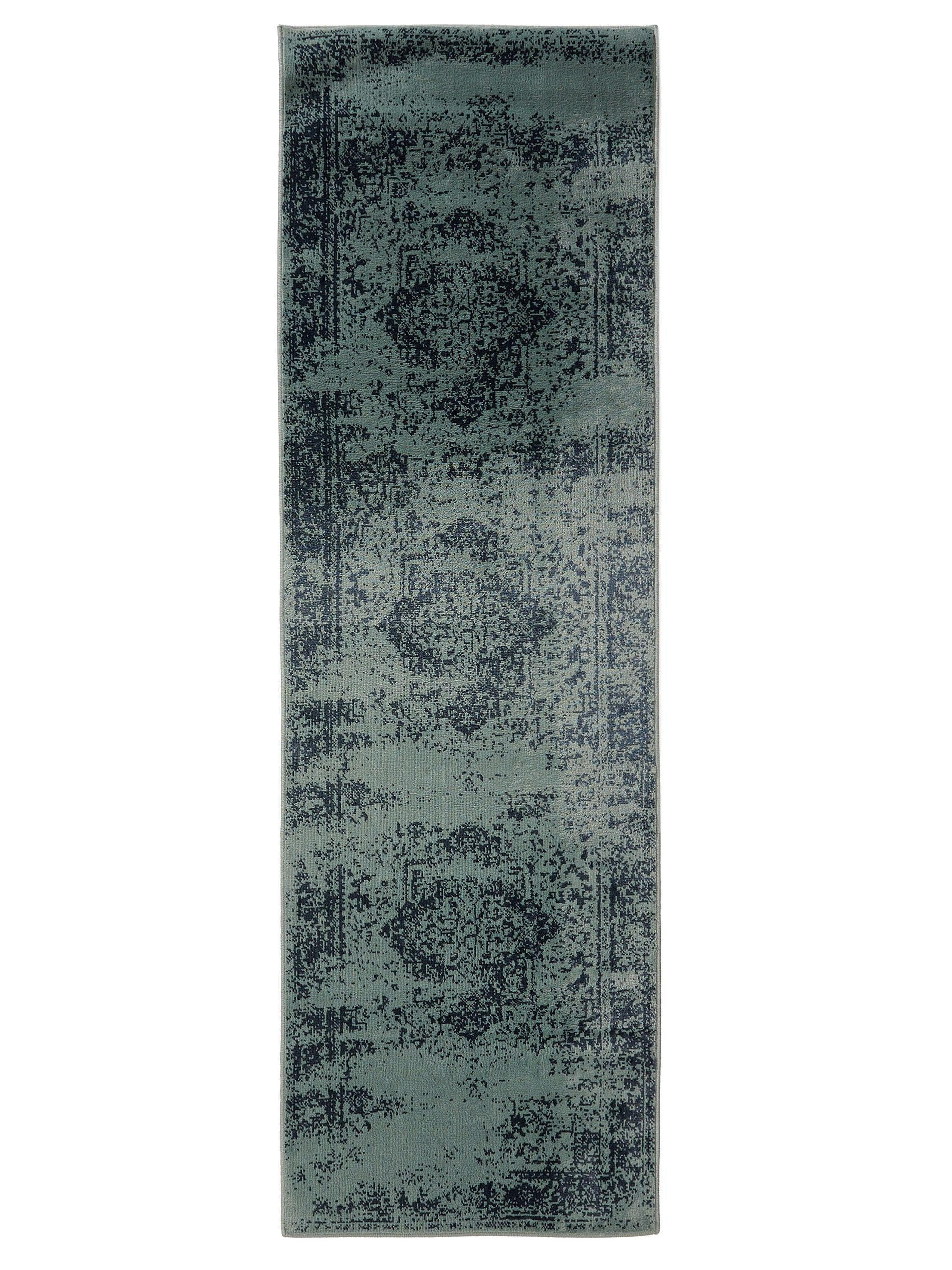 VINTAGE-LÄUFER Suki 80/240 cm - Türkis, Kunststoff (80/240cm) - benuta