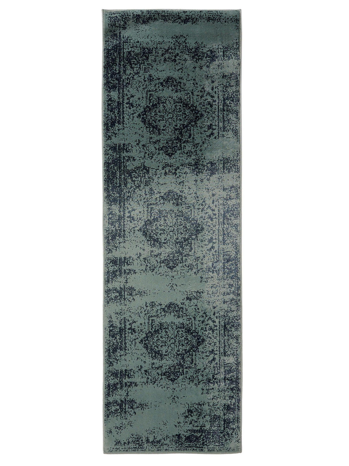 VINTAGE-LÄUFER Suki 80/240 cm - Türkis, Kunststoff (80/240cm) - benuta