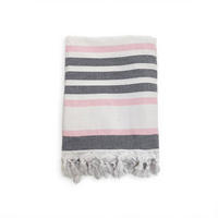HAMAMTUCH mit Frotteefutter Latigo Candy 140x180 340g/m² - Pink, Textil (140/180cm) - LE COMPTOIR DE LA PLAGE