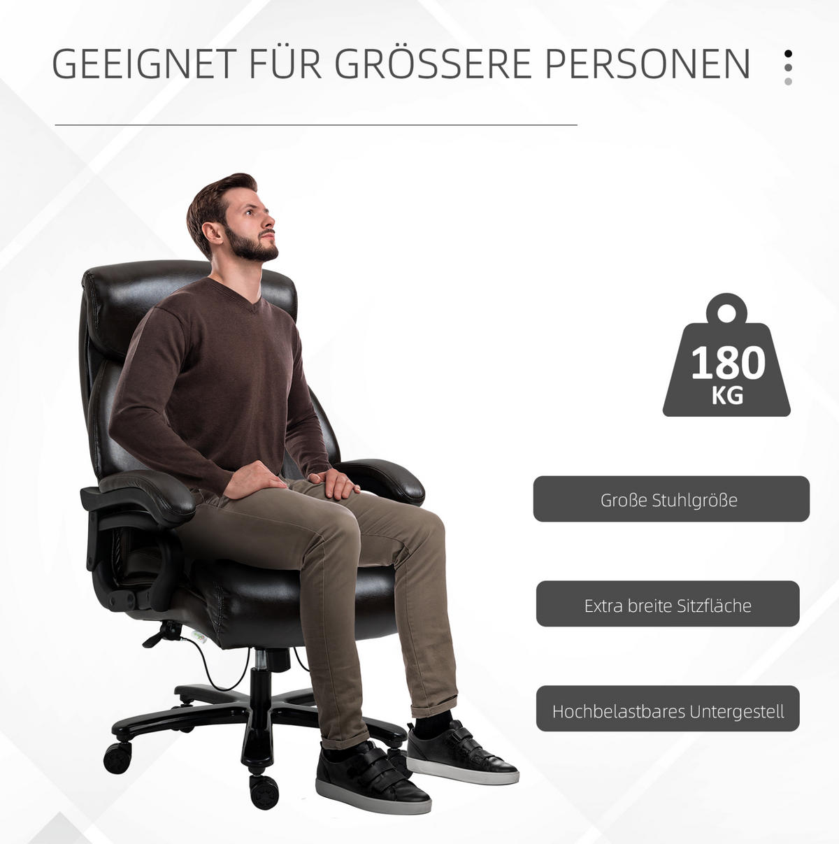 DREHSTUHL 83/72/114-122 cm braun mit Schaumstoffpolsterung höhenverstellbar - Braun, Kunststoff (83/122/72cm) - OKWISH