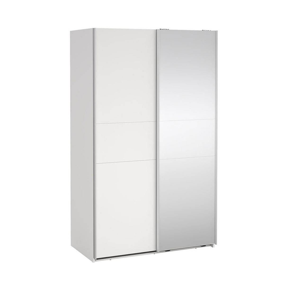 SCHIEBETÜRENSCHRANK, Como, Weiß, Holzwerkstoff, 119 x 67 x 201 cm - Weiß, Holzwerkstoff (119/201/67cm) - ebuy24