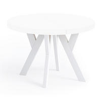 ESSTISCH Runder Ausziehbarer PERO 100/200, Weiß - Weiß, Holz (200/100/77cm) - Dekori_Interiors
