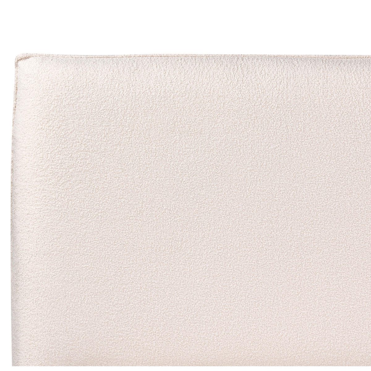 POSTEL s roštem 180/200 cm Bouclé Krémově bílá Lavaur - krémová, textil (180/200cm) - Beliani