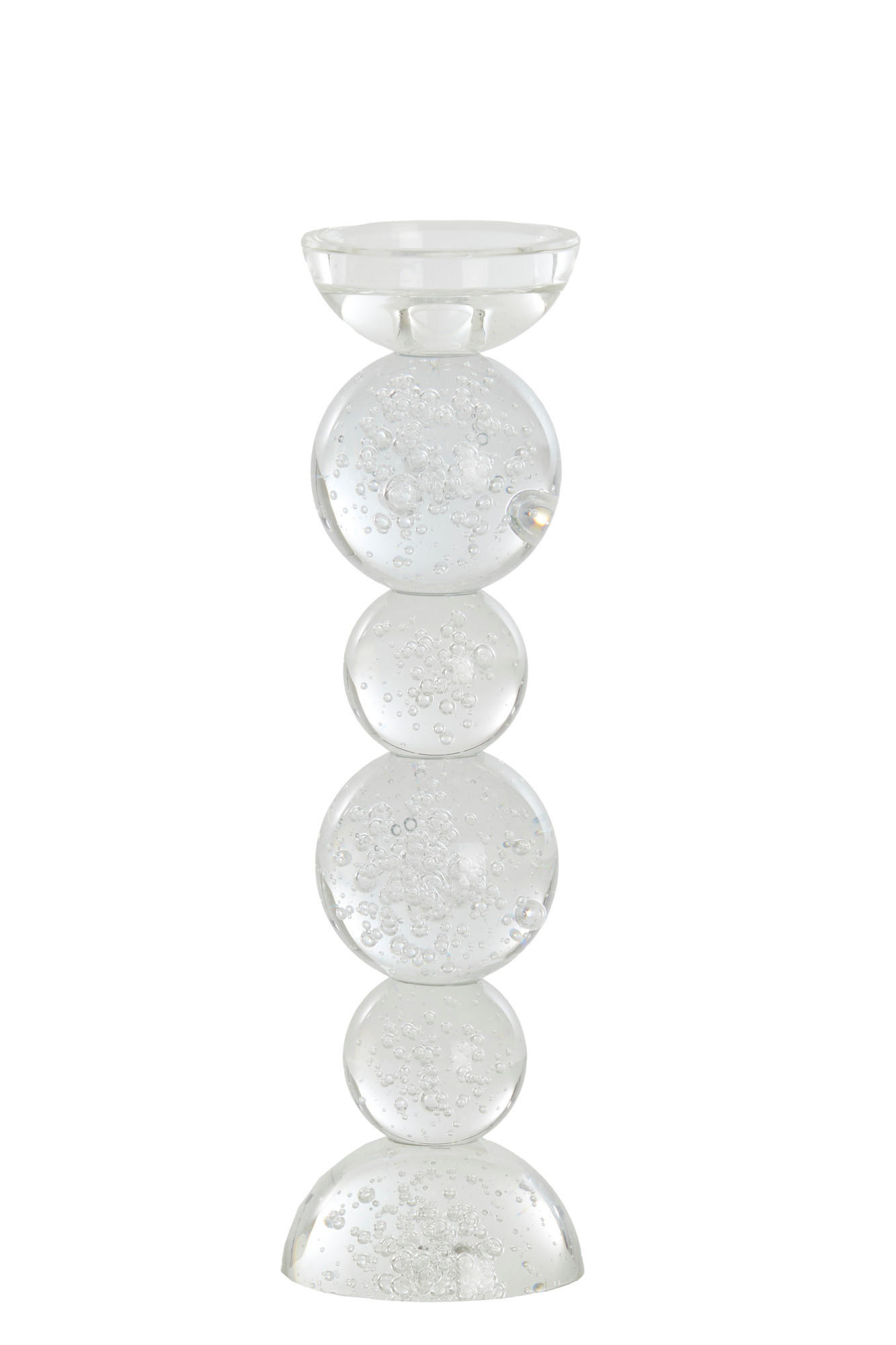 KERZENHALTER Itinga Hell Ø9,5/34 cm - Transparent, Glas (9.5/34/9.5cm) - Light & Living