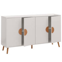 SIDEBOARD Weiß - Weiß, Holz (150/88/40cm) - Jamb