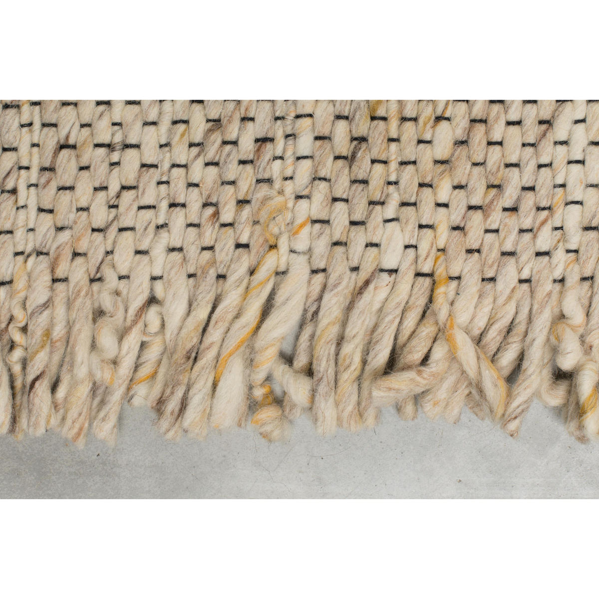 TEPPICH Frills 170x240 cm Beige/ Gelb - Beige, Textil (170/240cm) - Zuiver