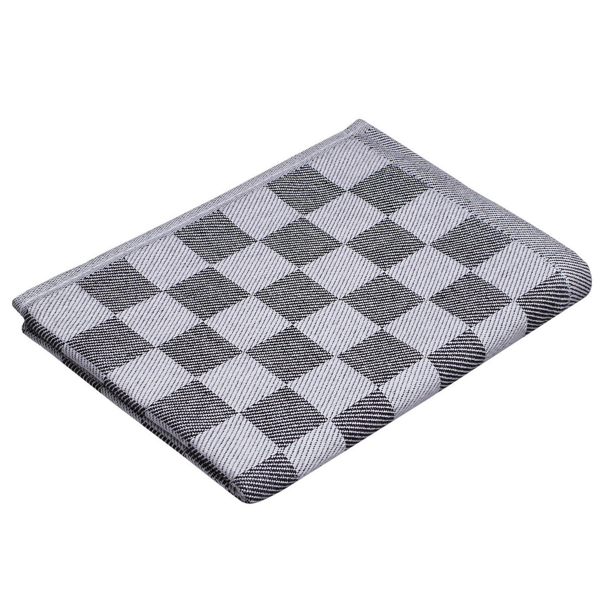 KÜCHENTUCH (3er Set) Checker Style - Anthrazit, Textil (50/67cm) - Butlers
