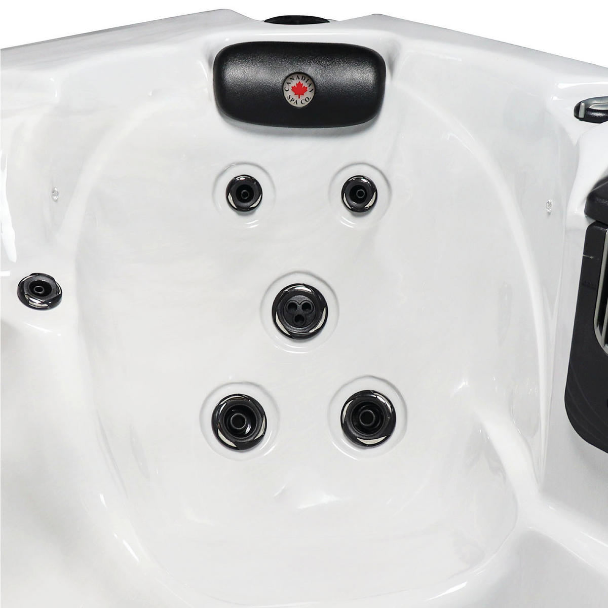 WHIRLPOOL Calgary UV Whirlpool - Weiß Hochglanz/Weiß, Kunststoff (150/78/213cm) - Canadian Spa Company