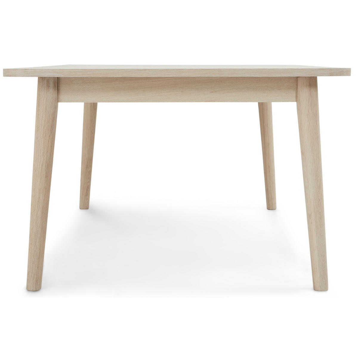COUCHTISCH rechteckig Eiche massiv 70/125/52 cm - Beige, Holz/Holzwerkstoff (70/125/52cm) - Furnhouse