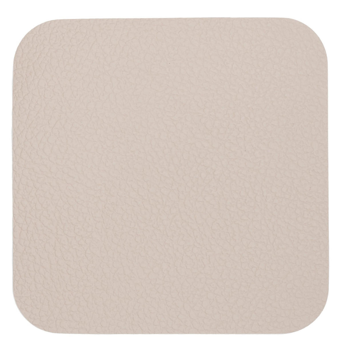 UNTERSETZER - Veganes Leder - Braun / Sand - doppelseitig - 10 x 10 cm - 6 Stück - Braun, Kunststoff (10/10cm) - Cookinglife