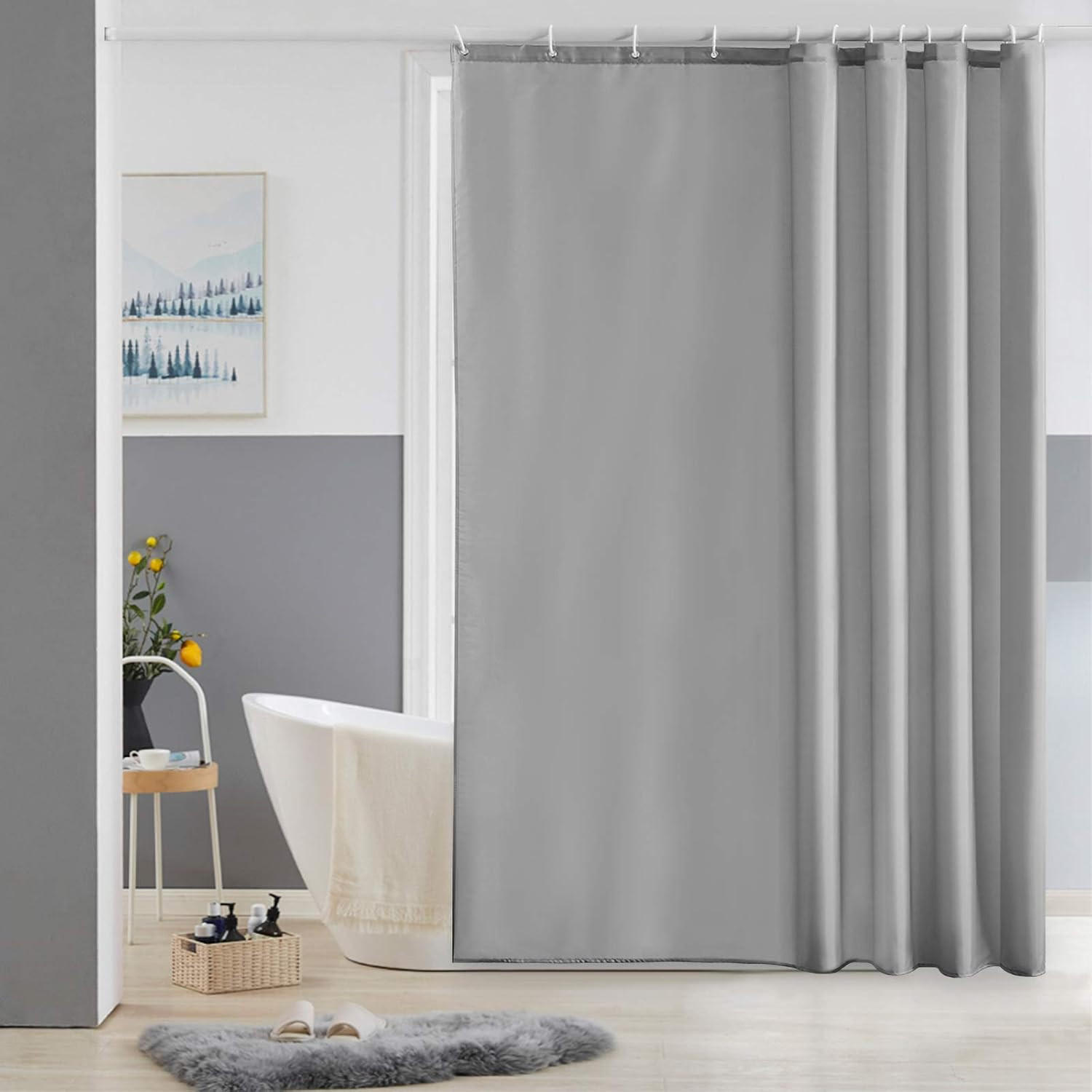 Mcboson Duschvorhang Grau 240x200 cm