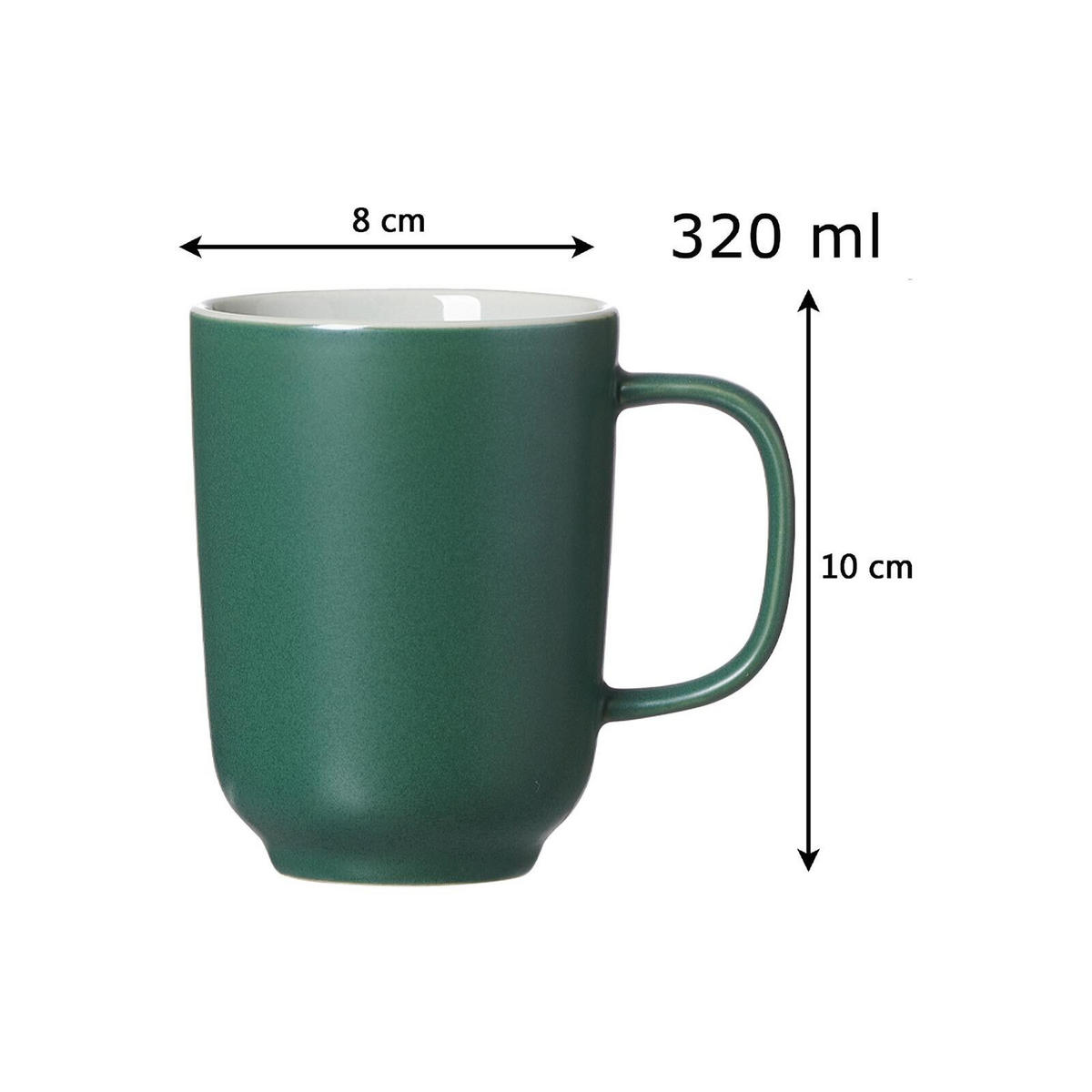 FRÜHSTÜCKSSET Jasper Grün 16er Set - Grün, Keramik (1/1/1cm) - Ritzenhoff Breker