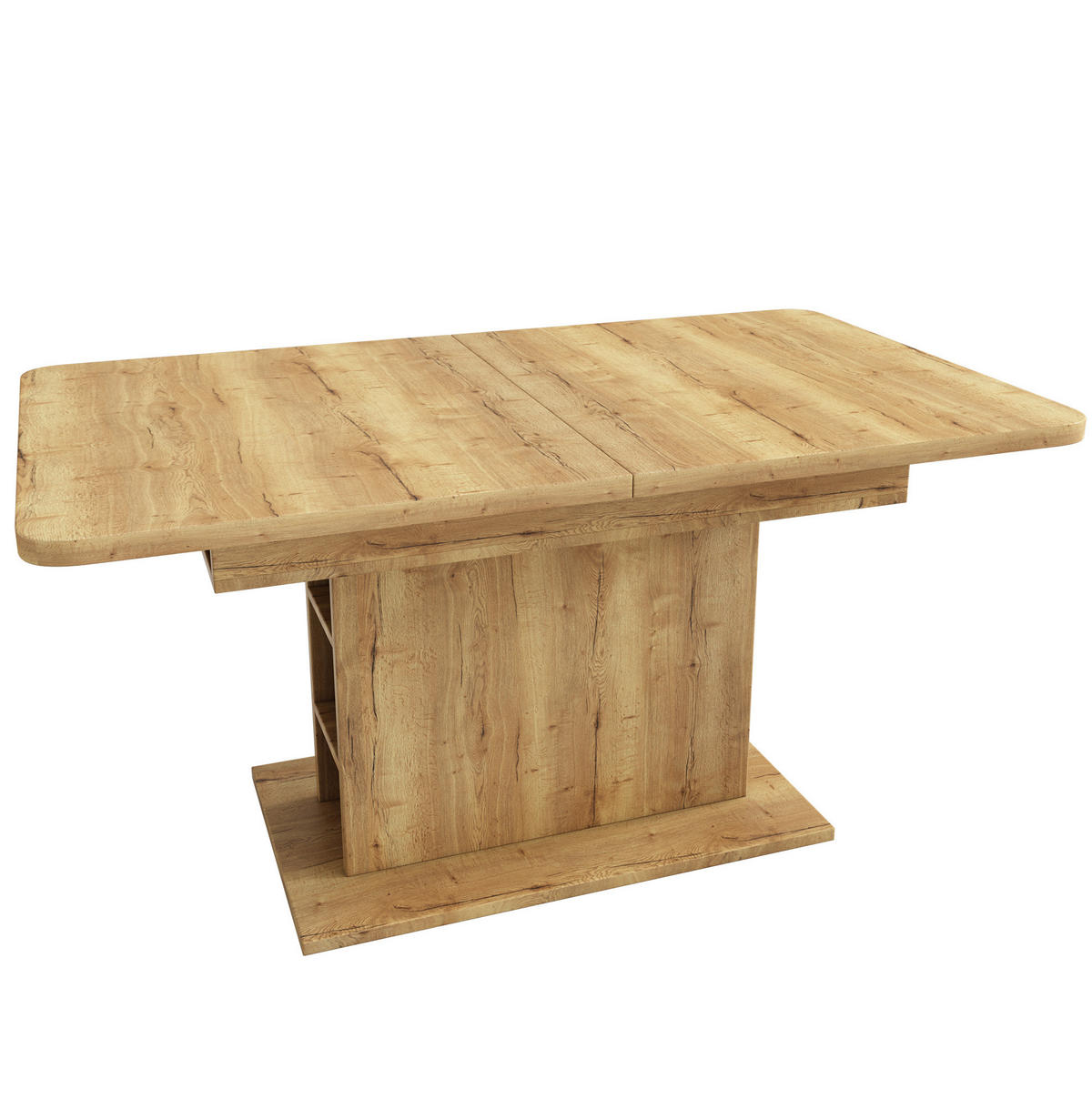 ESSTISCH 110/75/70 cm Natur aus Spanplatte und Metall mit Ausziehfunktion - Naturfarben, Holzwerkstoff (130/70/75cm) - OKMYHOME