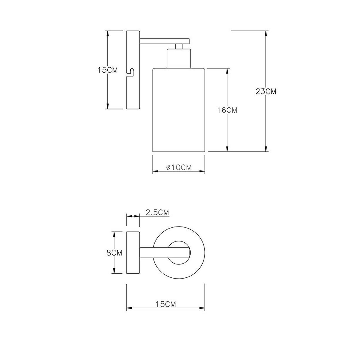 WANDLEUCHTE Glas rauchgrau matt 2er Set - Grau, Glas (10/23/15cm) - Globo Lighting